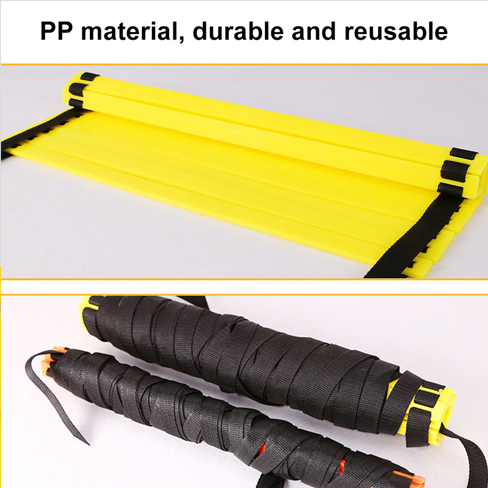 Football Agility Speed Ladder Stairs Nylon Straps Training Ladders Agile Staircase for Fitness Soccer Speed Ladder Equipment