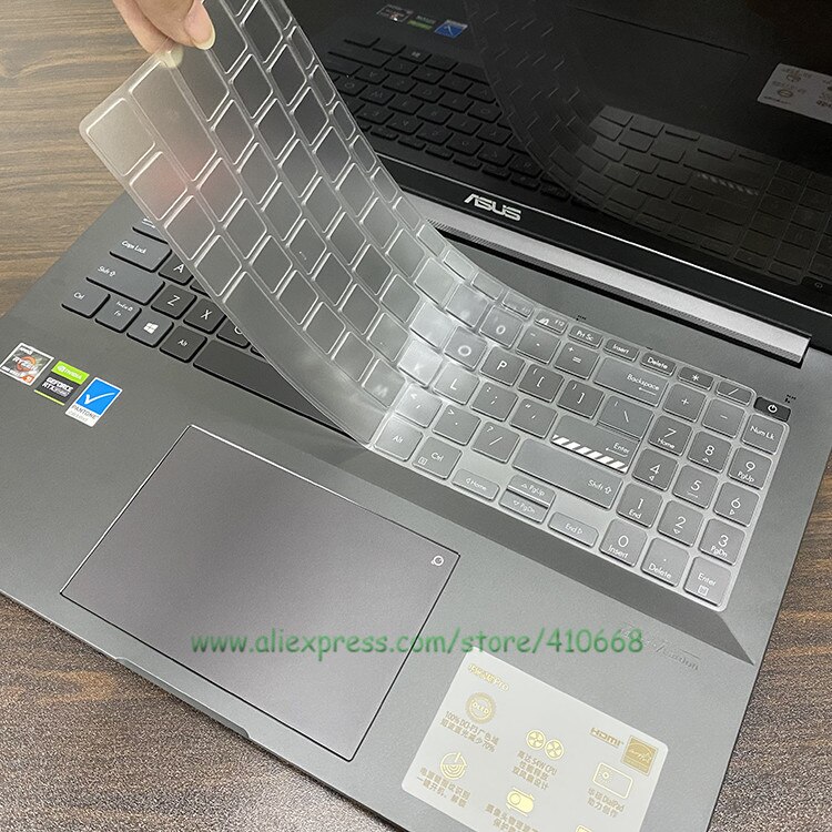 Clear TPU Laptop Keyboard Cover Skin Protector For ASUS Vivobook Pro 15 OLED M3500 K3500 / Pro 16 oled N7600 M7600 M7600Q