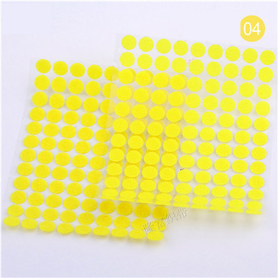 10mm 15mm Mehrfarbig Selbst Klebe Verschluss Band Haken und Schlaufen Punkt Aufkleber Magie Band Nylon Heimat Klitterband Punkte mit Kleber: 15mm / Gold