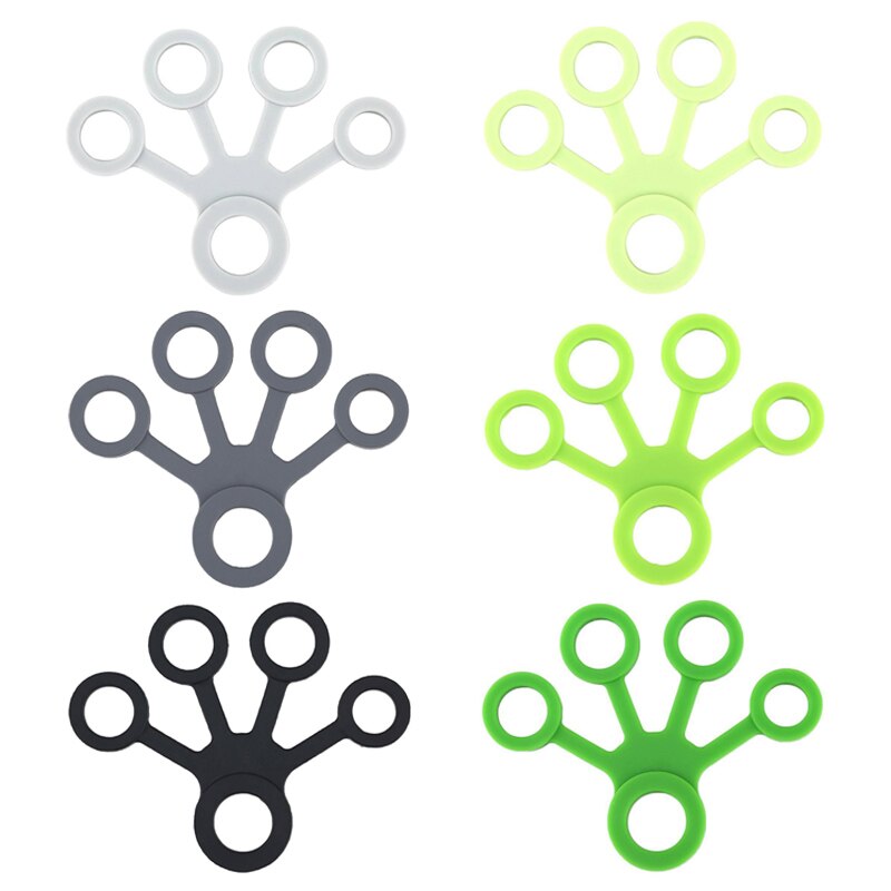 Finger Hand Grip Strengthener Silicone Hand Resistance Band Strength Trainer Fingers Exerciser ZJ55