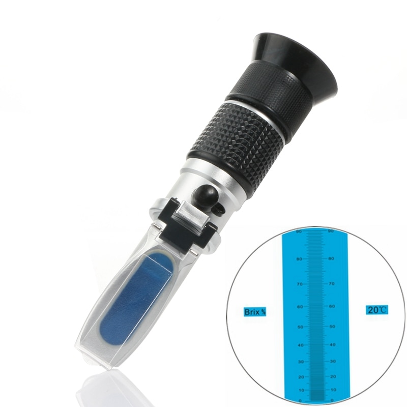 Draagbare Honing Refractometer Hoge Concentratie 58% ~ 90% Brix 38 ~ 43 Worden 12-27% Water Bijen Suiker Eten ATC Bijenteelt Analyzer