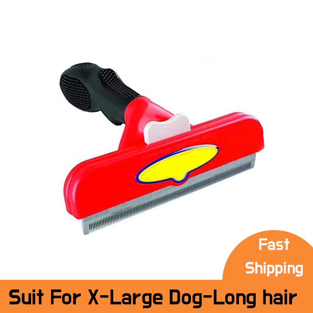 Peigne d'épilation pour chat, brosse pour chien, peigne de Massage pour poils de chat, épilateur de nettoyage, toilettage pour animaux de compagnie, peignes pour chats: YELLOW