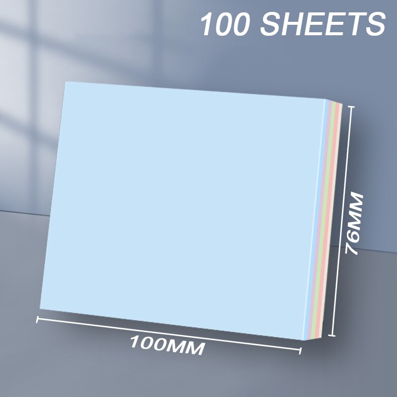 Morandi Color Sticky Notes Self-adhesive Note Book Index Sticker Office Message Note Sticker Student Cute N-time Sticker: L