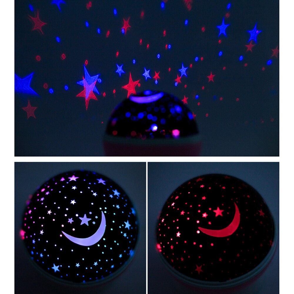 Lichtgevende Speelgoed Led Night Sky Flash Bal In-Usb Interface Prachtige Ster Maan Patroon Projector Voor Peuter