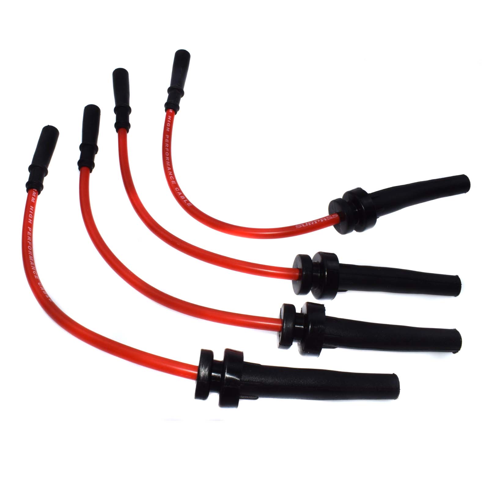 WOLFIGO, 4 Uds., Cable de bujía para motor de coche, Cable de encendido para Chrysler PT Cruiser, Sebring para Dodge Stratus SE RT 671-4079