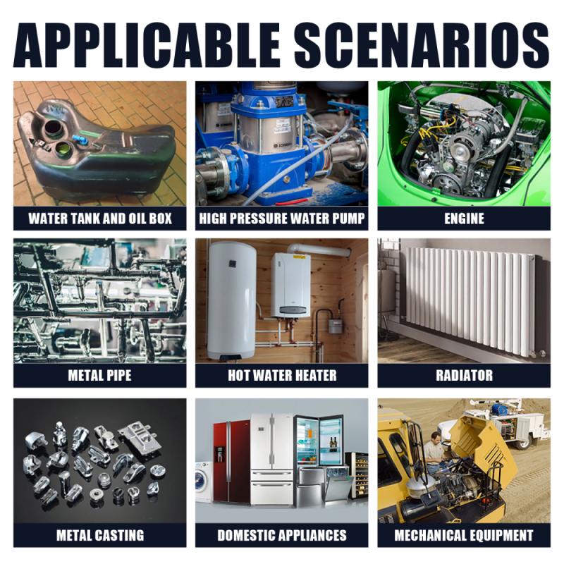 Wysoka temperatura 10ml AB klej metalowy klej robić naprawy żeliwa stalowa wytrzymałość naprawa klej wodoodporny przezroczysty szybkoschnący