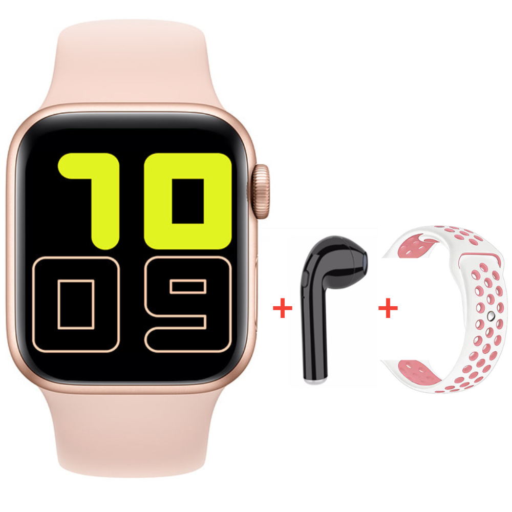 Smartwatch X6 - 1.54" Full Touch - Bluetooth Calls - Music Control - Health Tracker - For Android & iOS: Gold 2