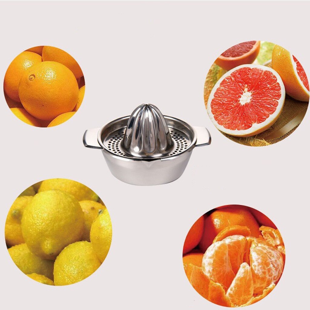 Stainless Steel Lemon Orange Squeezer Juicer Hand Manual Press Kitchen Home Appliances Lemon Orange Tangerine Juice Squeezer #30