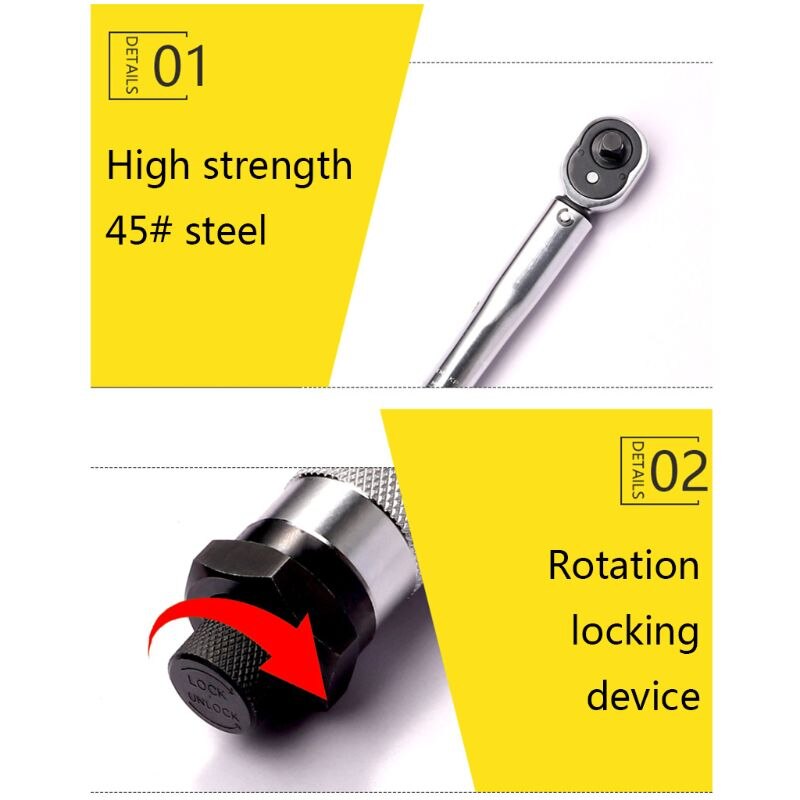 3/8 Torque Wrench Drive 19-110nm Two-way Accurate ... – Grandado