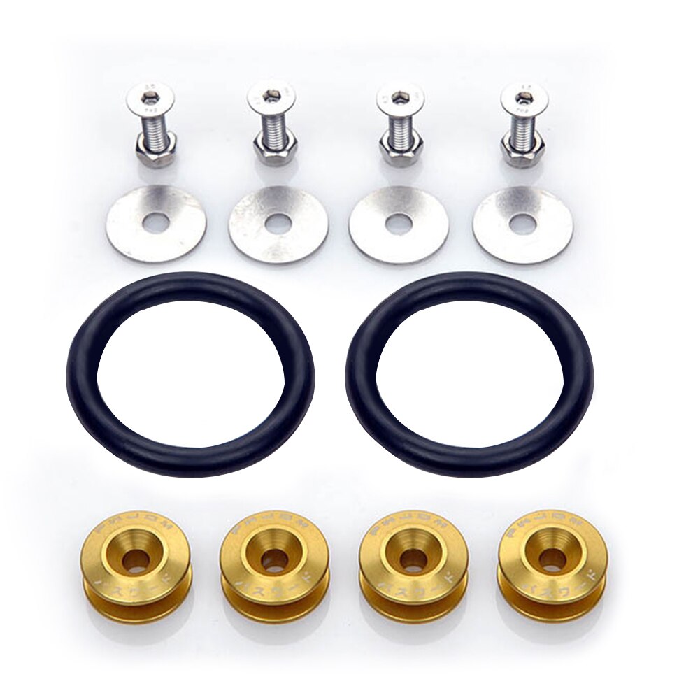 Kit de sujetadores M6 JDM tornillos pasadores hexagonales modificados para coche arandela parachoques motor tornillos cóncavos estilo de coche