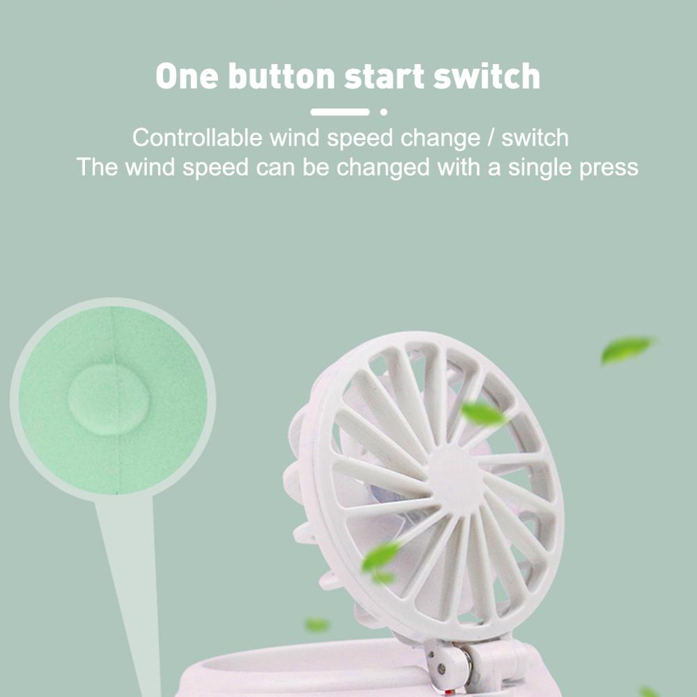 Mini Draagbare Ventilator Horloge Oplaadbare Horloge Fan 3-Speed Instellingen Verstelbare Hoek Kleine Fans Originaliteit Kleine Huishoudelijke