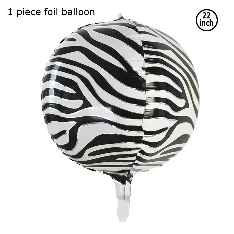 1 sæt jungle fødselsdagsbannere dyr guirlande fødselsdag papir vimpel palmeblad flag bunting baby shower safari dyr dekoration: Folieballon d
