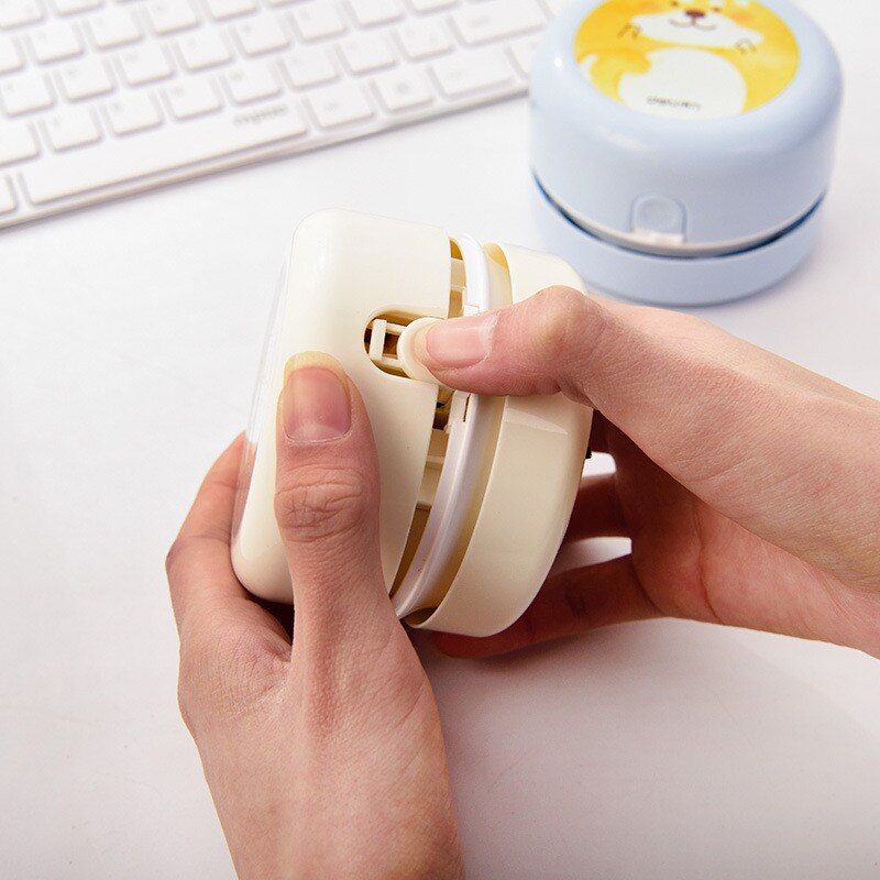 Mini Automatic Desk Cleaner Portable Home Office Computer Keyboard Cleaning Brush Household Table Electric Sweeping Machin Tools