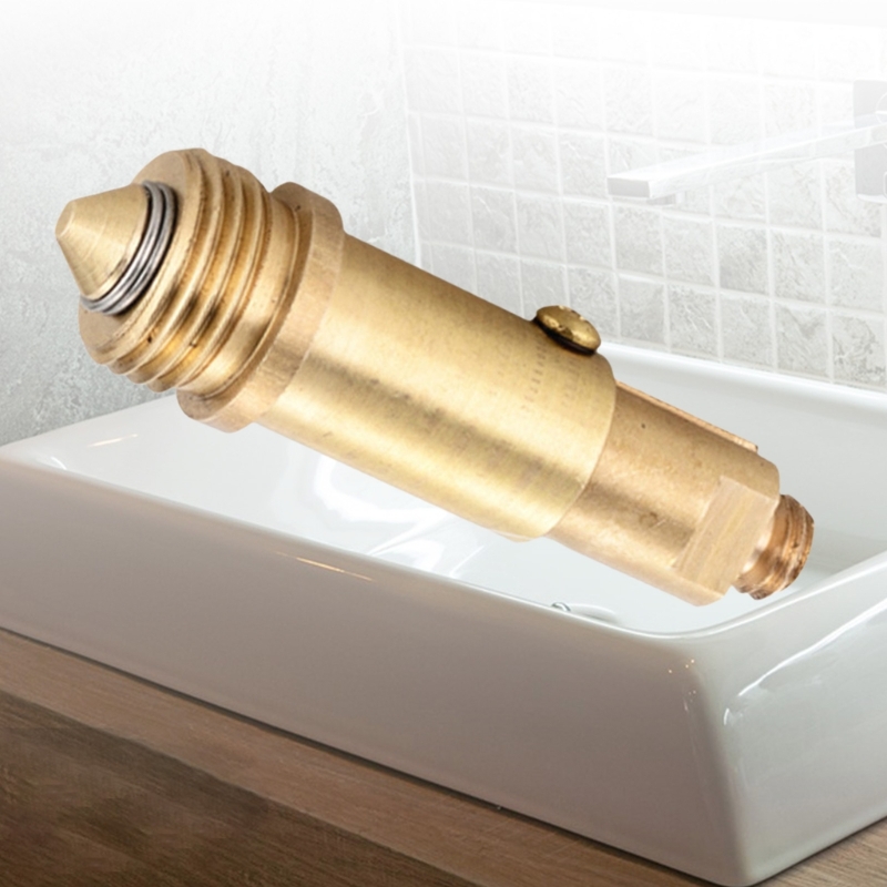 Upgrades Basin Bounce Valves Spring Mechanism Brass Cores Drainer Bathroom Sink Drain Replacement for Home & Hotel Use