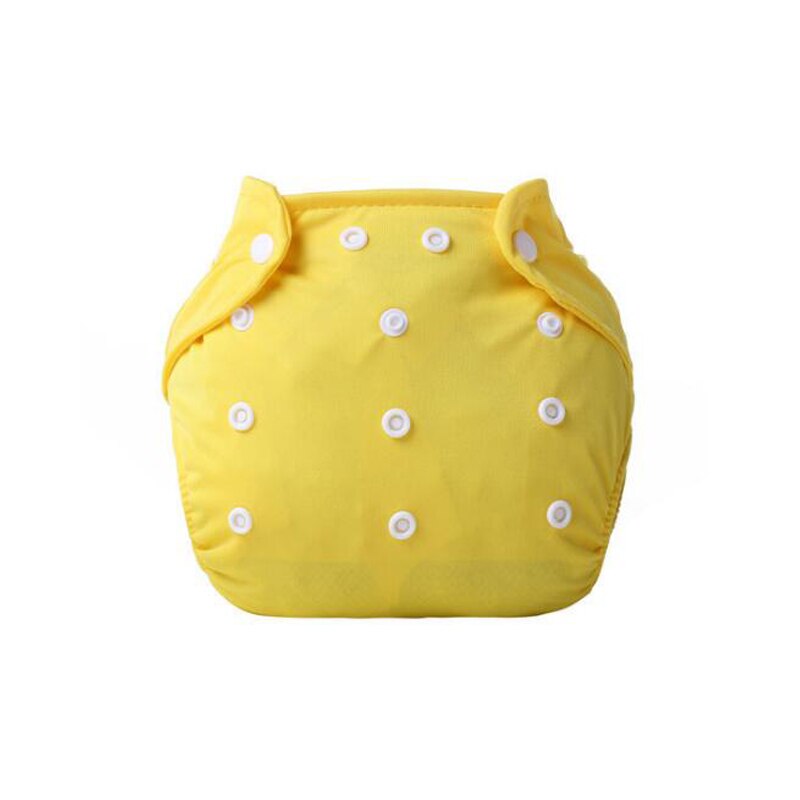 Newborn Washable Reusable Cloth Diapers Modern Adjustable Organic Cotton Soft Diapers All In One For Infants Fabric Diapers: Yellow Diapers / For Summer
