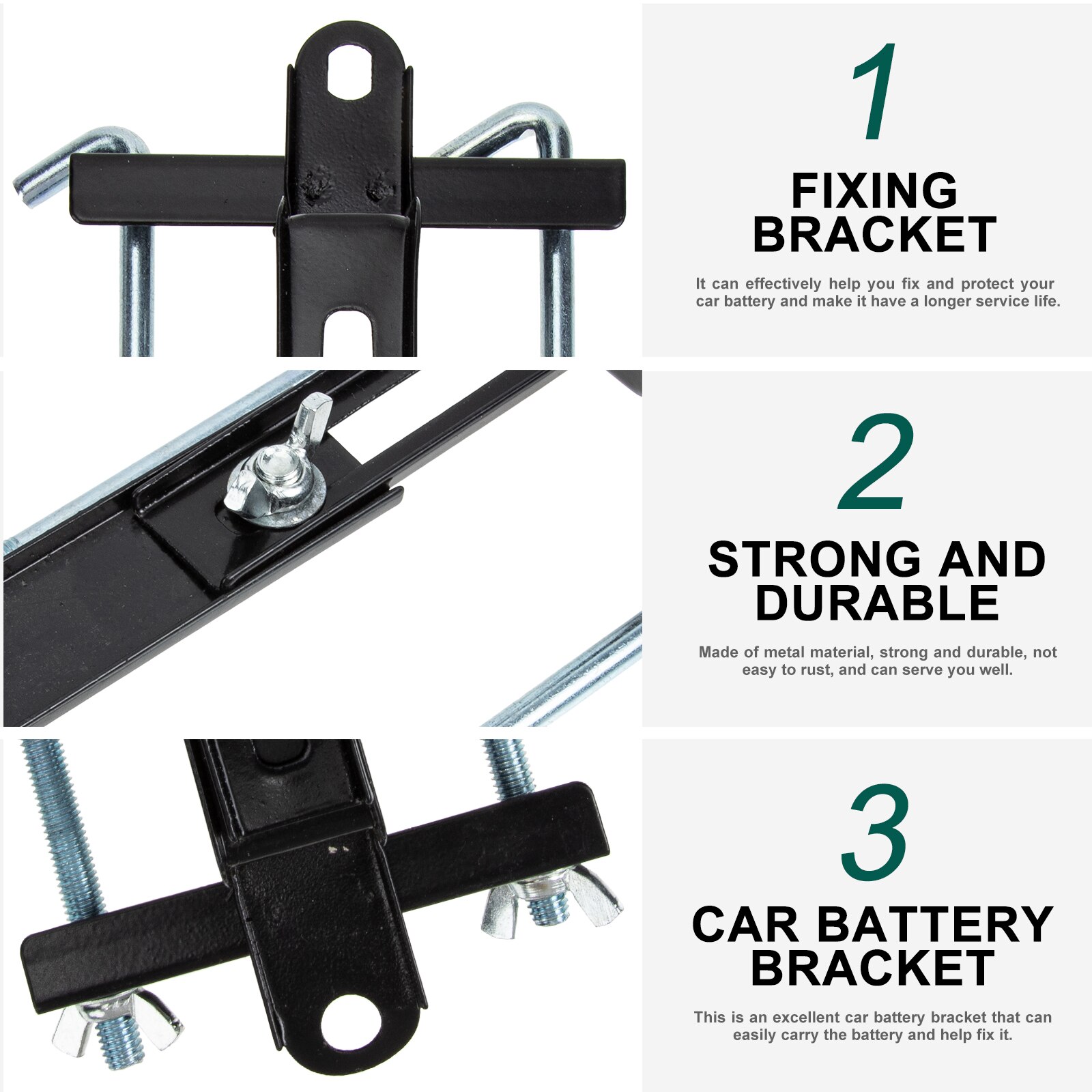 Auto Batterie Metall Halten Unten Batterie Halfter Auto Batterie Stabilisator Metall Halterung