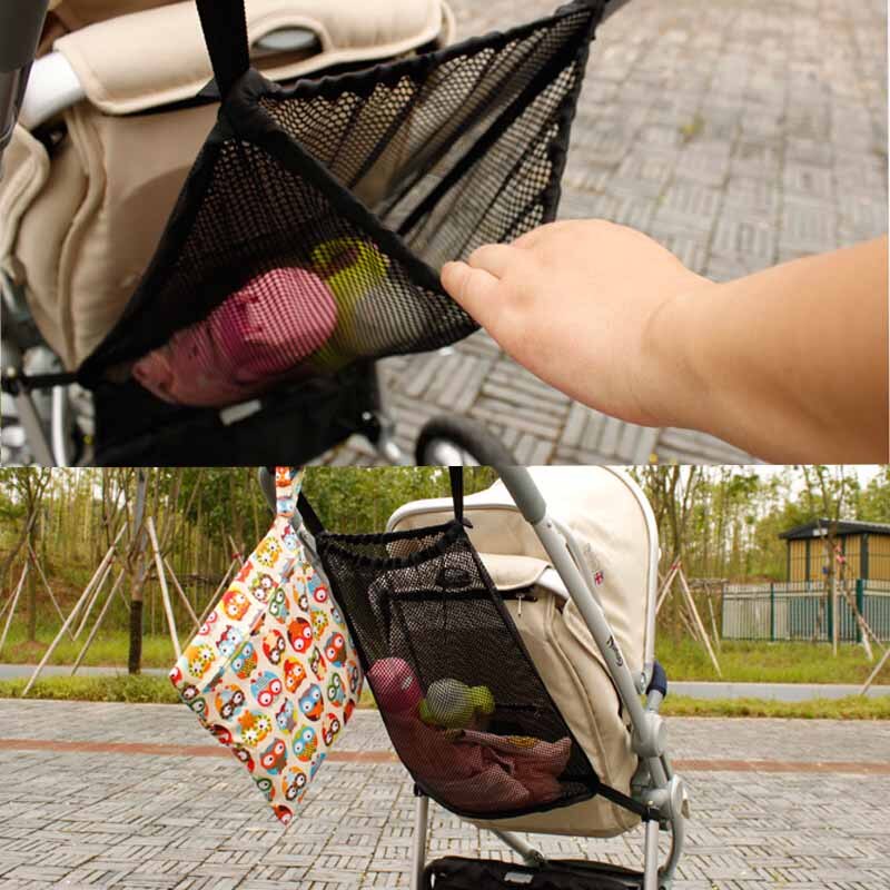 Stoller bag baby barnevogn nett bag lomme spedbarn barnevogn mesh flaske bleie barnevogn arrangør holder baby barnevogn tilbehør