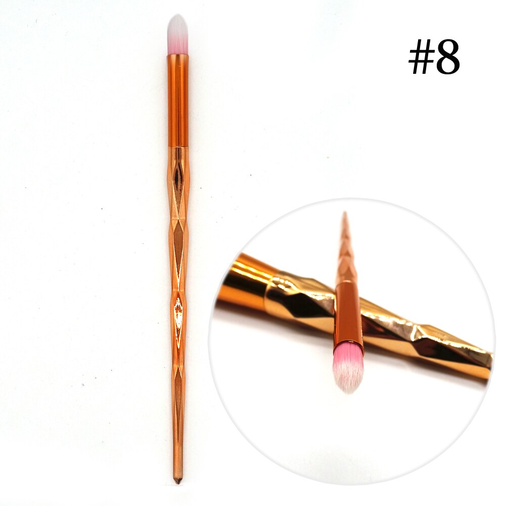 1 stk diamant sminkebørster sett pudderfoundation øyenskygge blush blending kosmetikk skjønnhetssminke børsteverktøysett