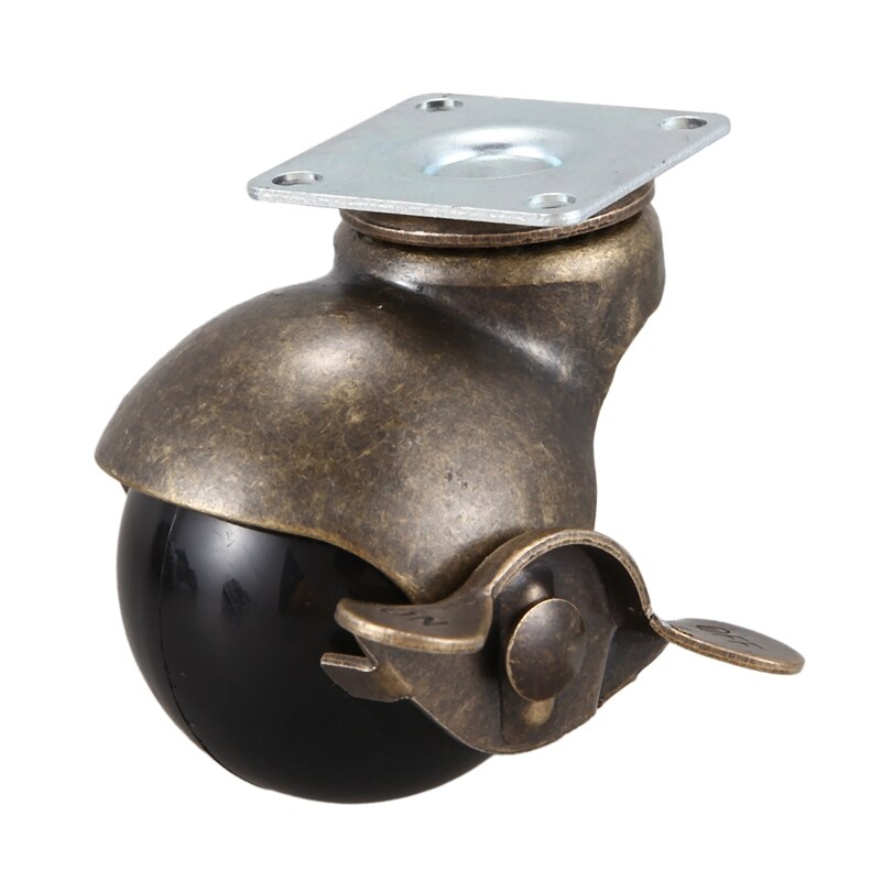 5Pcs Flat Bottom Plate with Brake Wheels and Casters Are Used to Move Coffee Tables,Office Chairs,Cabinets,Drying Racks gree