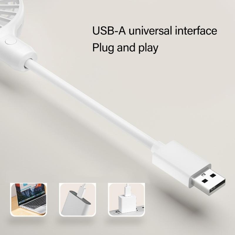Adjustable USB Desk Fan With Flexible Hose and On/Off Switch for Office Dorm Outdoor Camping 5V Power Compatible