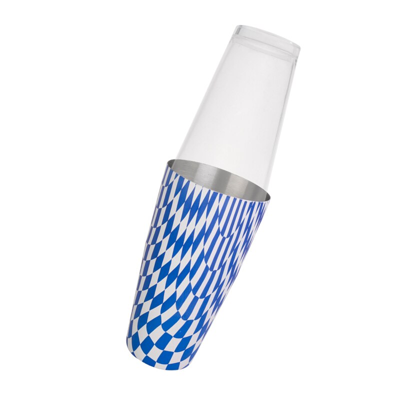 Mooie Decoratieve Patroon 800 Ml Rvs Boston Cocktail Shakers