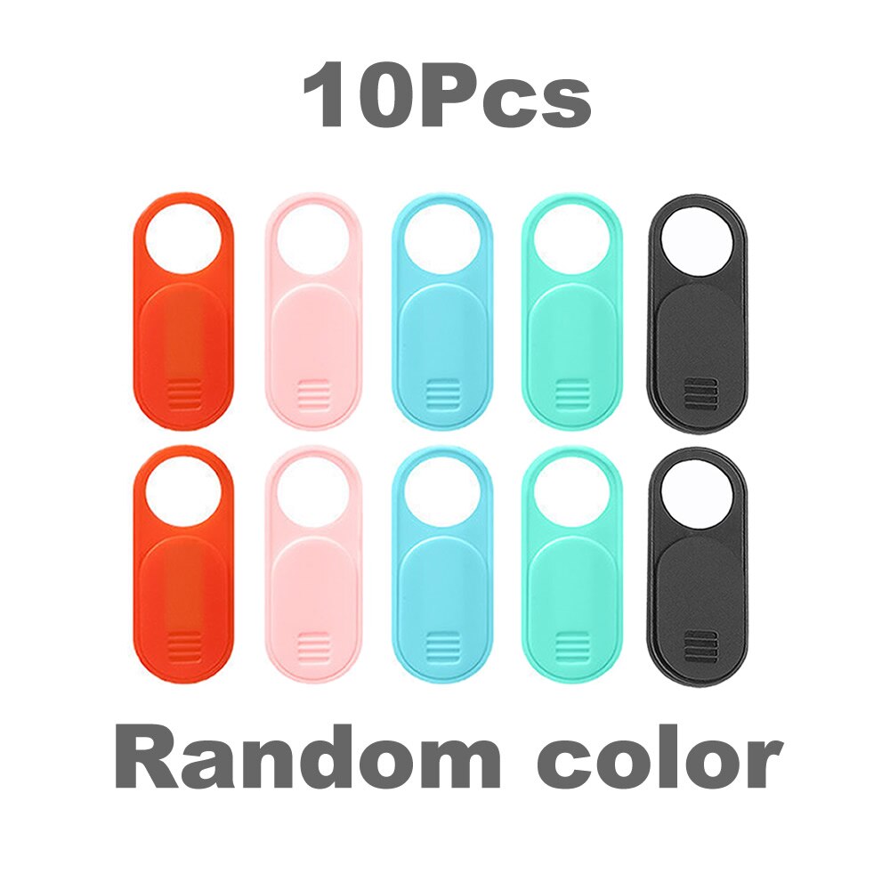 5Pcs/10Pcs Colorful Webcam Cover Universal Camera Antispy Privacy Protection Cover per Laptop Tablet lenti per telefono adesivo Slider: 10pcs random color