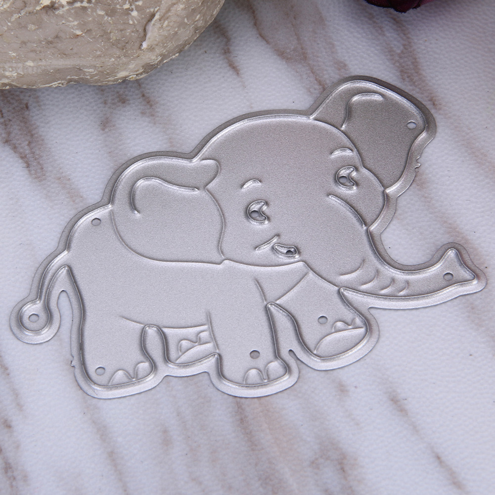 Modelli di elefanti stampi in metallo taglio per scrapbooking carte Album decorazione taglierina strumento Die Cut moda metallo taglio muore fai da te