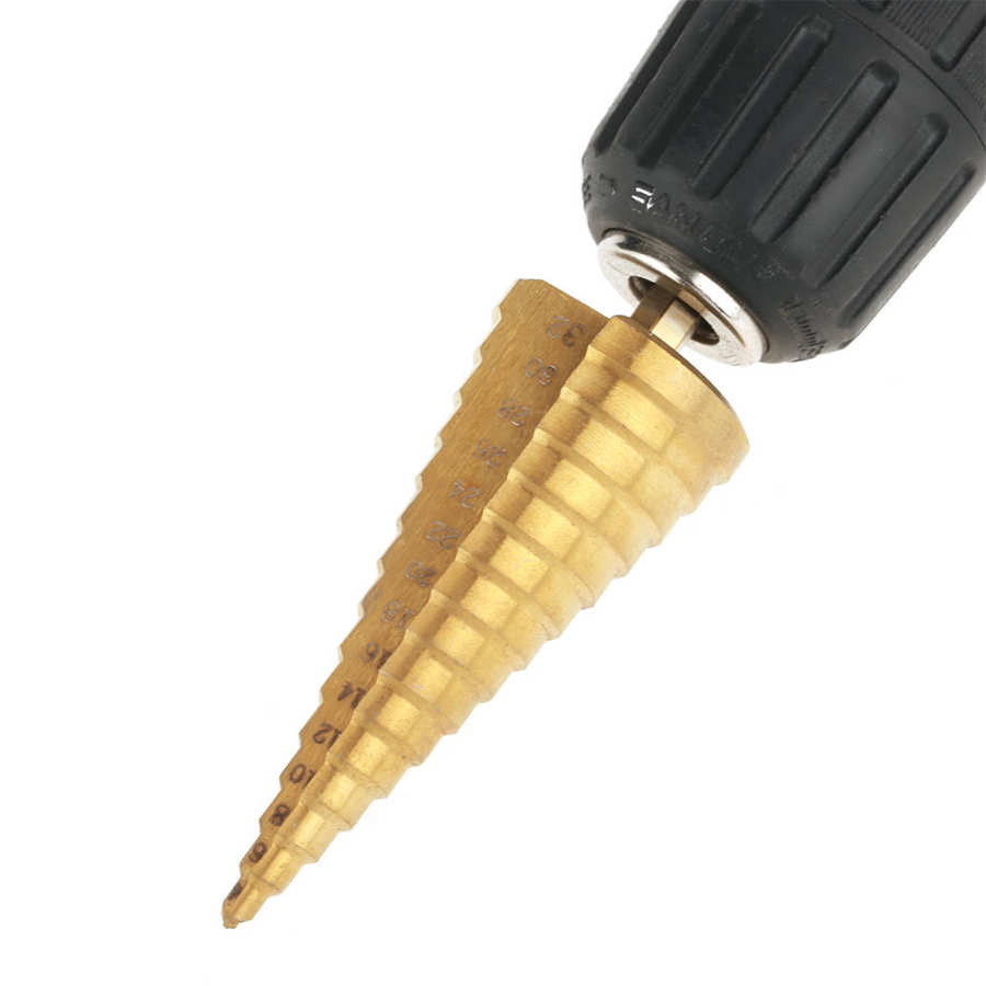 Hss stegplätering borr bit steg borr fler hål steg upp bit steg borr bit steg borr set steg borr för skärning