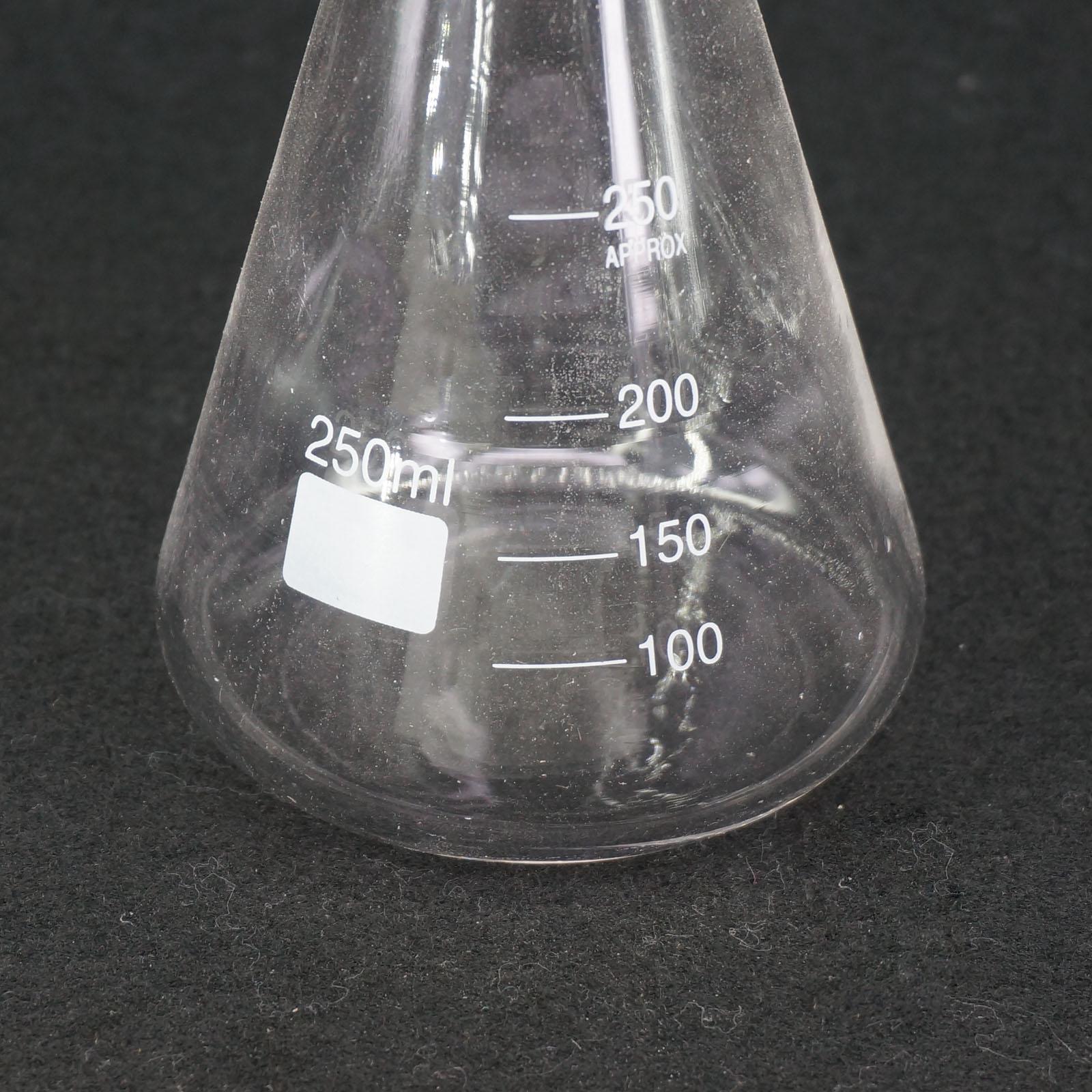 250ml Quickfit 24/29 Joint Lab Conical Flask Erlenmeyer Boro Glass Graduated