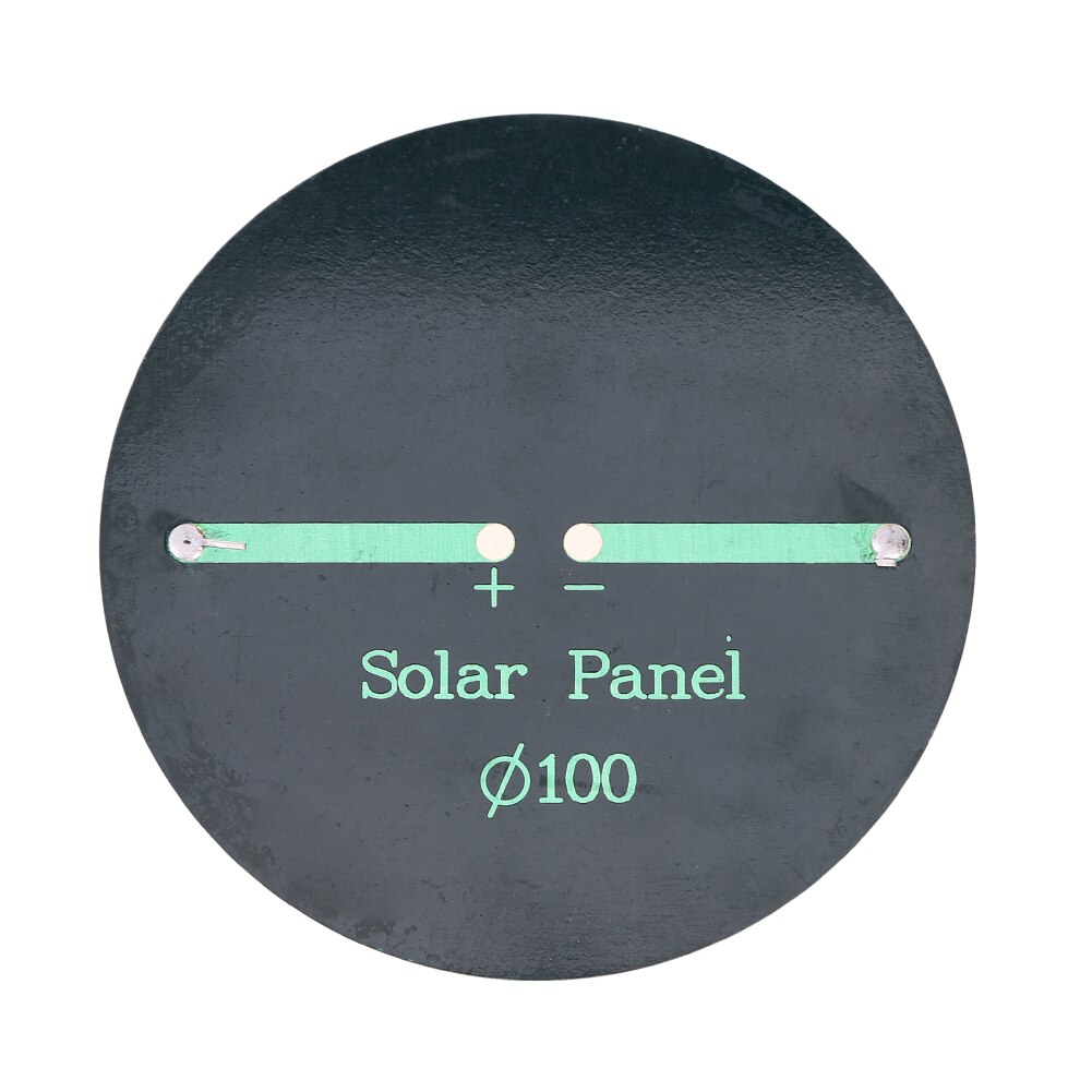 Panneau solaire rond 6V 0.8W 100mm, Module de voyage extérieur, chargeur solaire pour bricolage, projets d&#39;éclairage solaire, alimentation spéciale