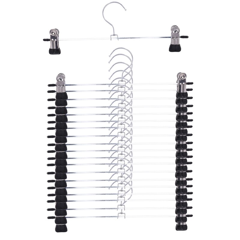 Broek Hangers Rok Hangers Met Clips 20 Pack Metal Broek Clip Hangers Voor Ruimtebesparend, ultra Dunne Roest Slip Hangers Voor: Default Title