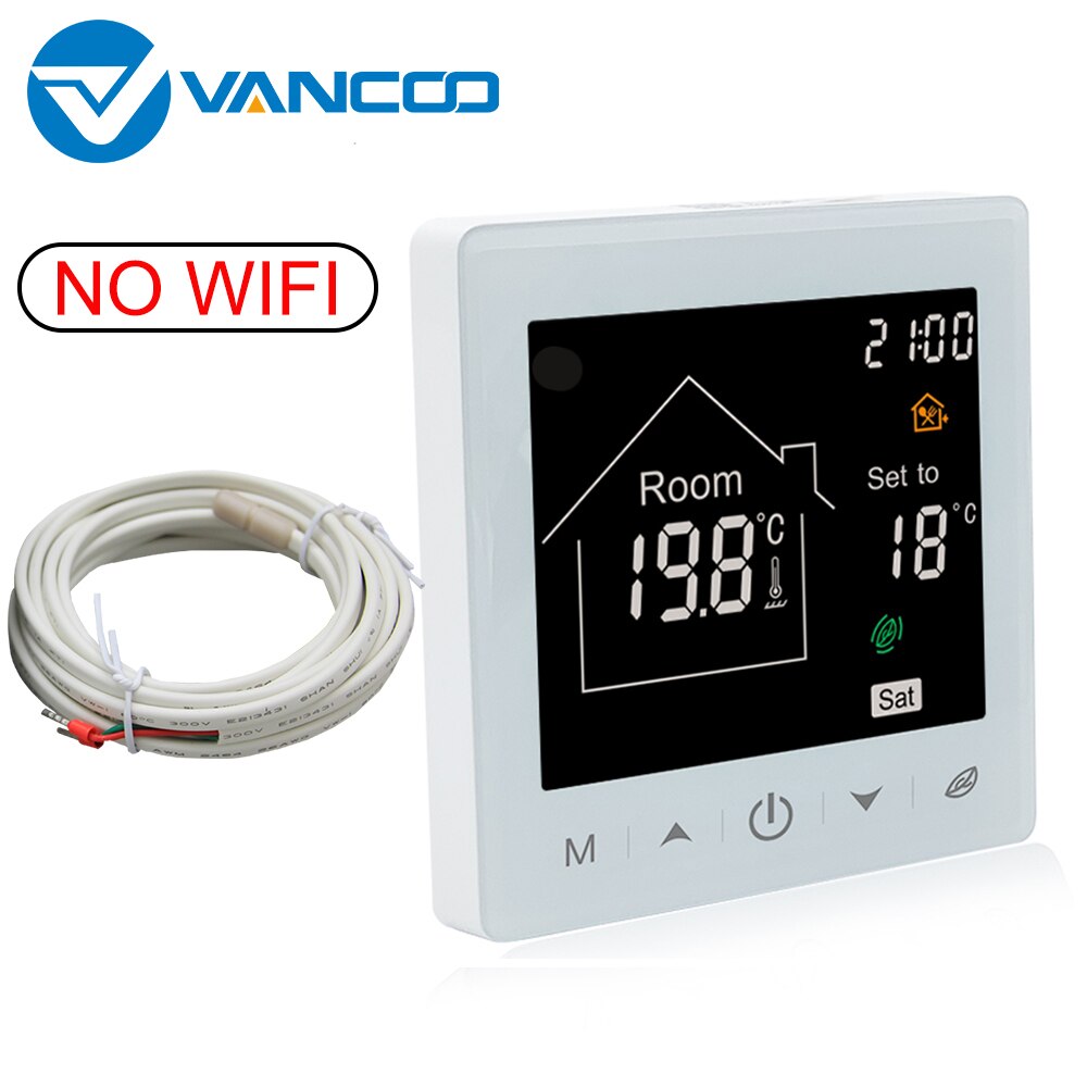Vancoo WiFi Smart Thermostat 220V Temperature Controller Remote Control Electric Heating Room Digital thermoregulator warm Floor