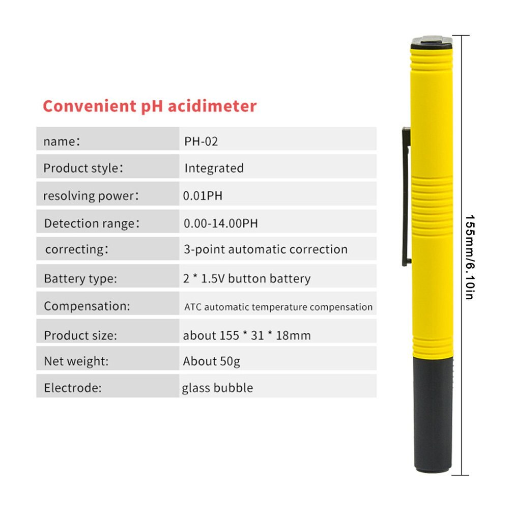 PH And TDS Meter Combo 0.01ph High Accuracy Pen Type PH Meter ± 2% Readout Accuracy 3-in-1 TDS EC Temperature Meter