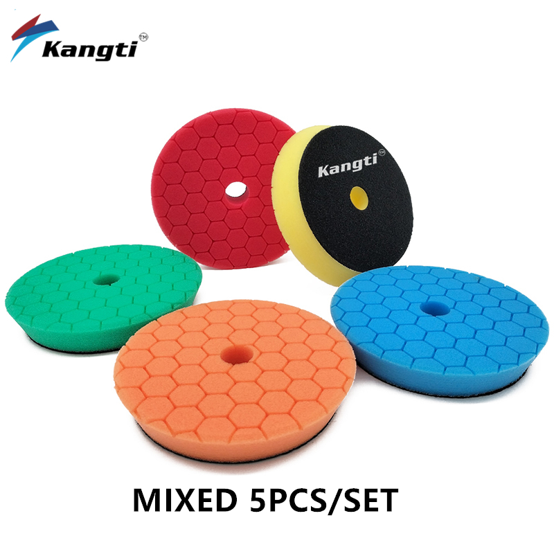 Almohadilla para pulir autos de 3/5/6 pulgadas, almohadillas para pulir espuma de Alemania, pulidores profesionales DA/RO, disco de esponja: Sponge / Morado