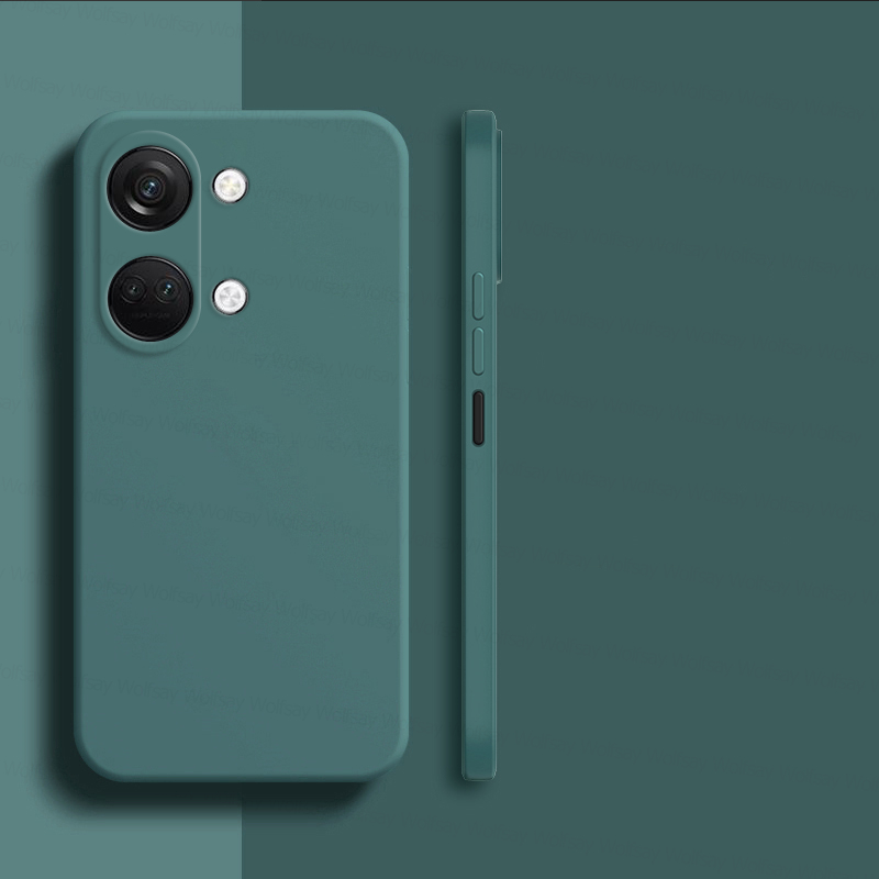 Dla OnePlus Nord 3 5G etui OnePlus Nord 2 3 5G Obudowa odporna na wstrząsy Płynny silikon TPU Tylna obudowa telefonu OnePlus Nord 3 5G: aluminium / Czarny zielony