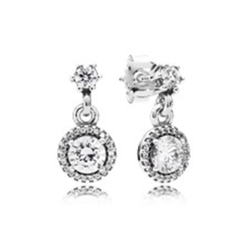 Bowknot kristall Pfanne Ohrringe FlüGel modellierung passen DIY Original Charme Ohrringe: 290594CZ