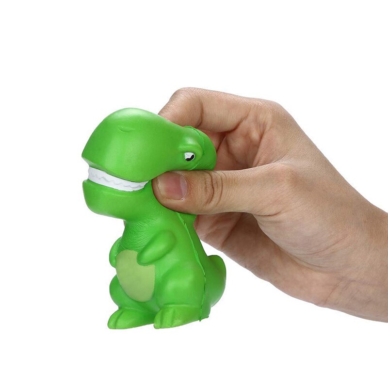 Kawaii Jumbo Grün Cartoon Dinosaurier Squishy Langsam Rising Squeeze Spielzeug PU Simulation Stress Relief Entlüftungs Spielzeug für halloween weihnachten spielzeug: Default Title