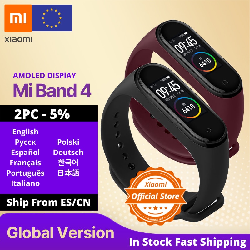 Global Version Xiaomi Mi Band 4 Smart Uhr Herz Rate Fitness Aktivität Tracker Armband Bunte Display Smart Band 135 mAh