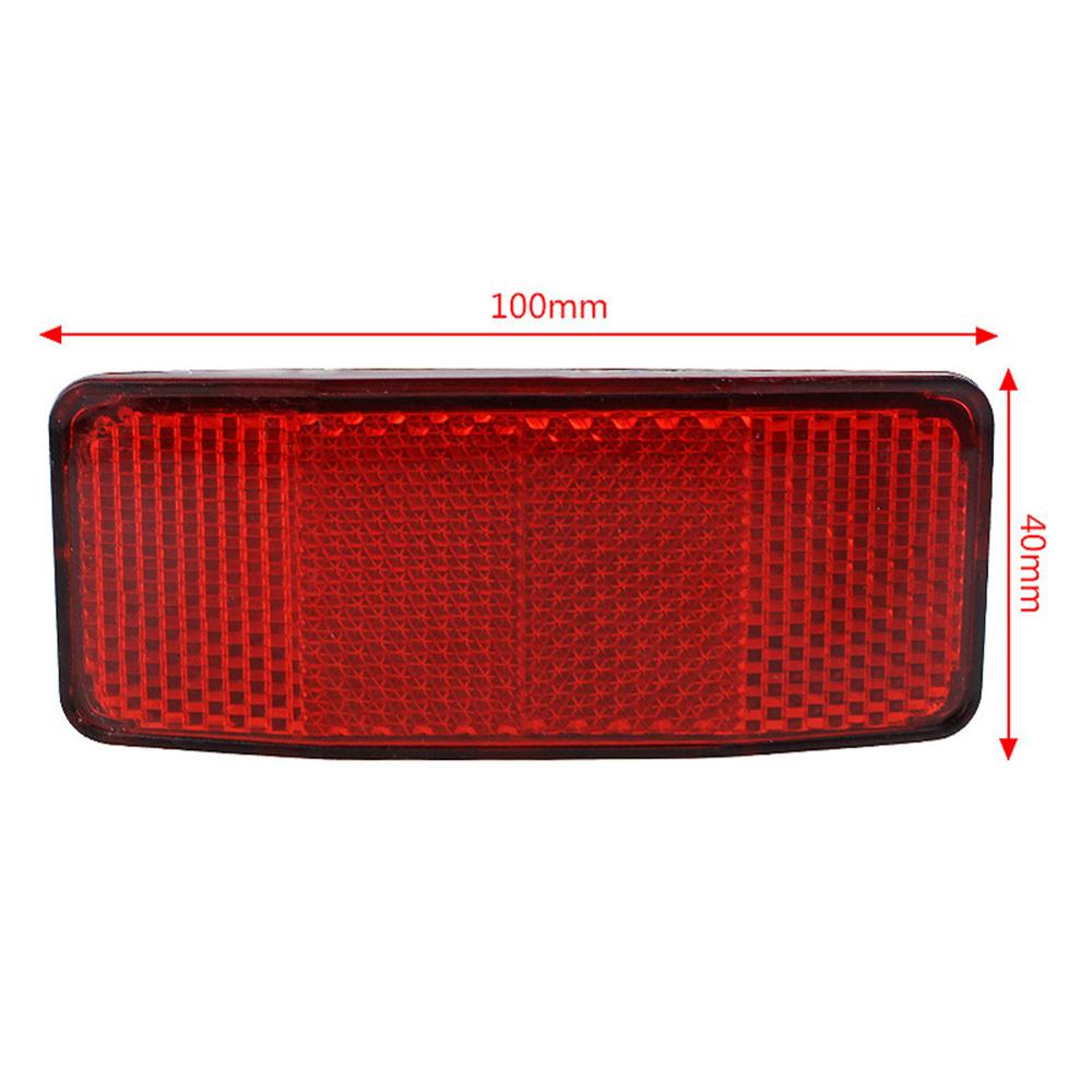 Kit de Reflector para manillar de bicicleta, luz reflectante delantera y trasera de advertencia, soporte de seguridad para carretera, lente de seguridad