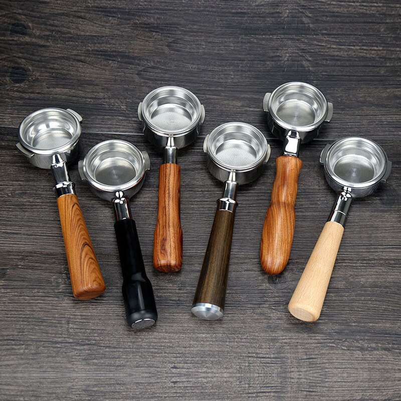 Bunnløs portafilter modifisert håndtak welhome 310/210/410 universell portafilter 58mm rustfritt stål kaffemaskinhåndtak