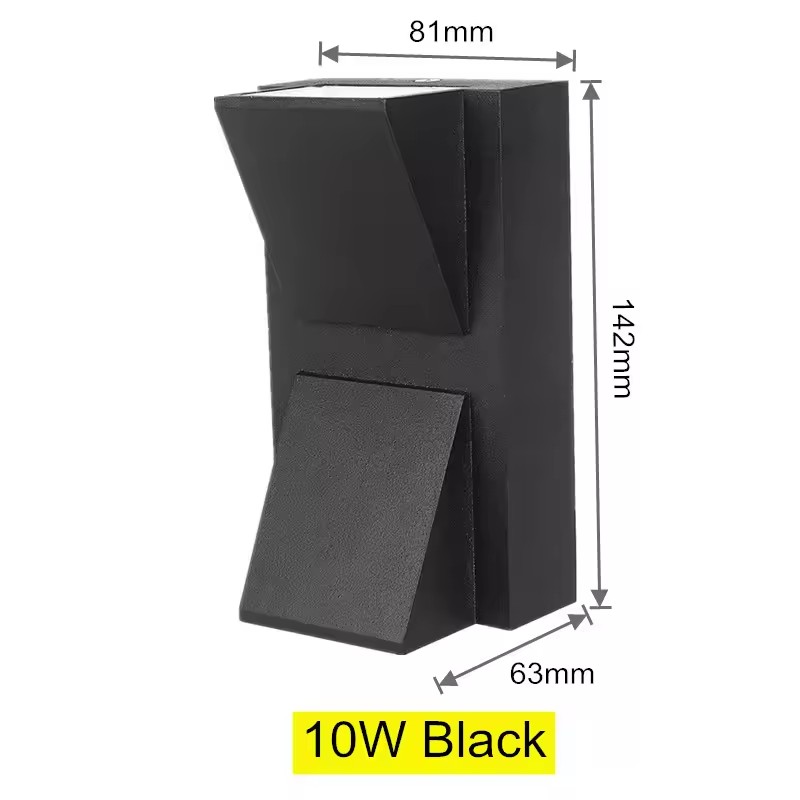 Aluminium 5W 10W Wandlamp Waterdichte Outdoor LED Wandlamp IP65 Tuinverlichting Lamp voor Balkon Decoratie AC110V 220V: Licht Groen / RGB