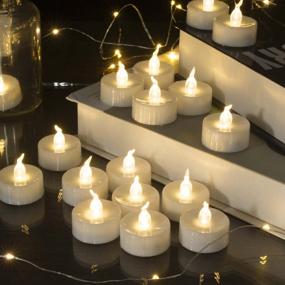 Flameless LED Candles Battery Operated Tea Lights Candles Long Lasting Tealight for Wedding Party Home Decoration