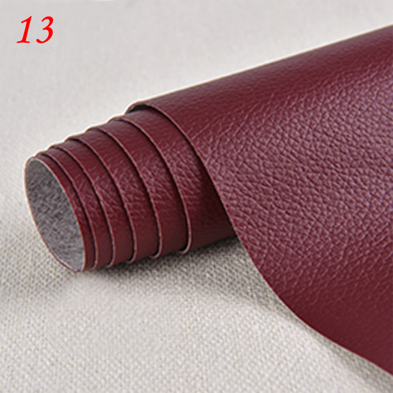 50X135Cm Leer Stof Zelfklevende Fix Reparatie Patch Sticker Voor Sofa Auto Zak Diy Craft Faux litchi Pu Leer Stof: 13