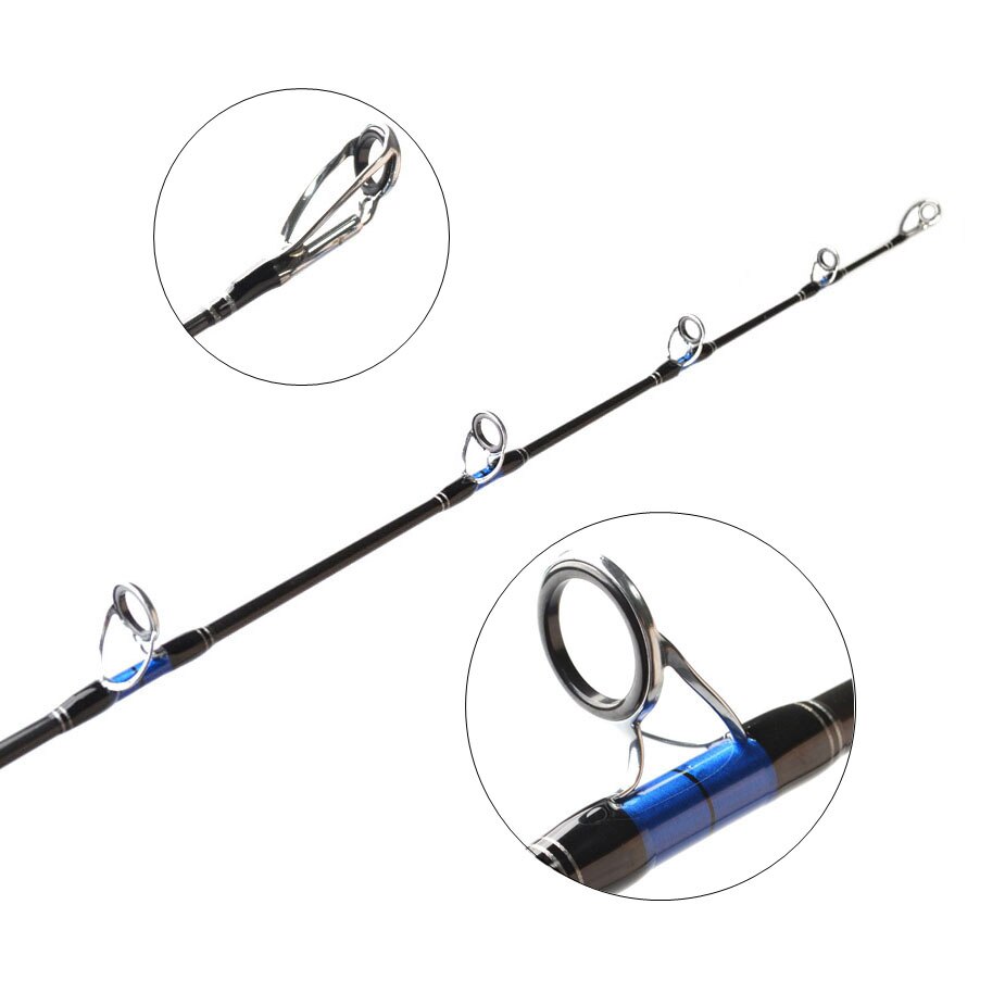 Fast Action Sea Jigging Fishing Rod Casting 1.8m 1.98m 2.1m 3section Carbon Spinning Boat Fishing Rod Saltwater