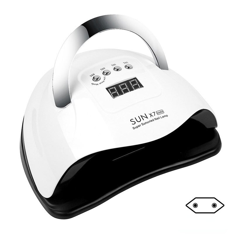 Lampe LED UV pour sèche-ongles avec détecteur de mouvement, affichage LCD, interrupteur tactile, lampe de séchage de vernis Gel pour manucure: EU