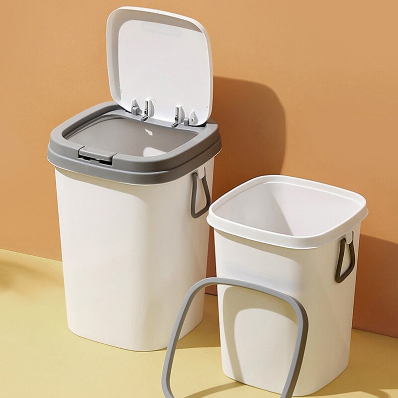 Trash Can Organizer Toilet Garbage Container Bin Home Living Room Kitchen Waste Bin Office Garbage Can Household Cleaning Tools