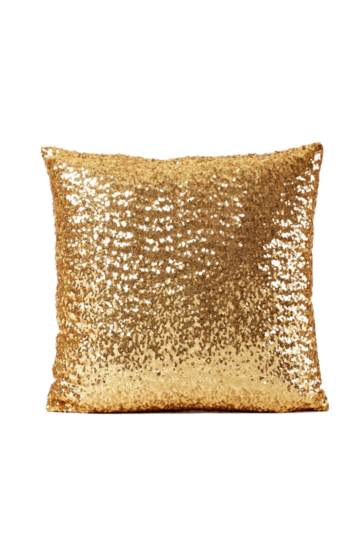 Gold Gold Sequin Sequined Cushion Pillow decorate Case 2 PCs