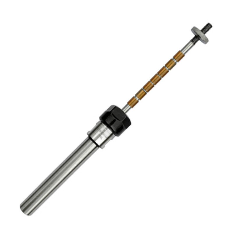 Träbearbetning diy roterande topppenna refill chuck dorn set penna trä timmer svarv verktyg hållbara specialtillbehör: Rakt handtag