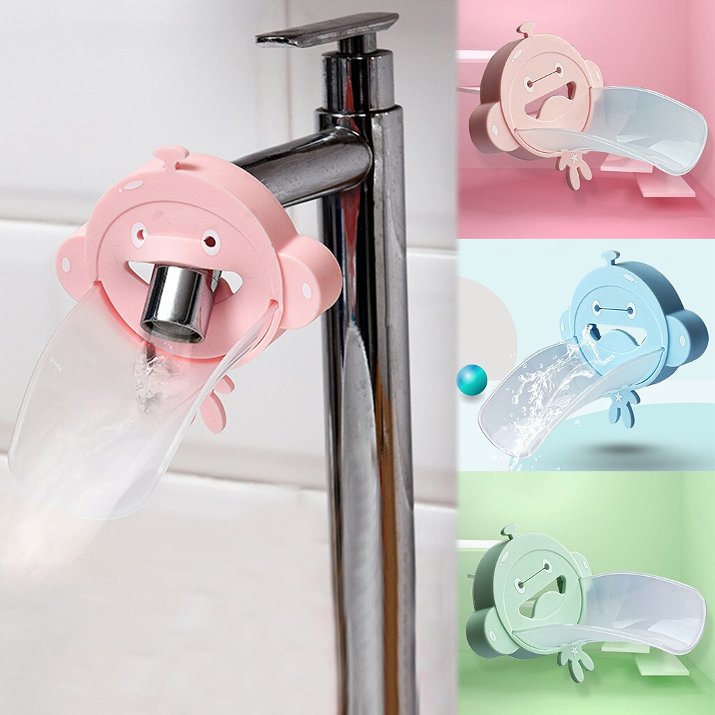 Kitchen Bathroom Kids Cartoon Faucet Extension Helper Handle Baby Accessories Cartoon Faucet Tool Children Washing Kitchen