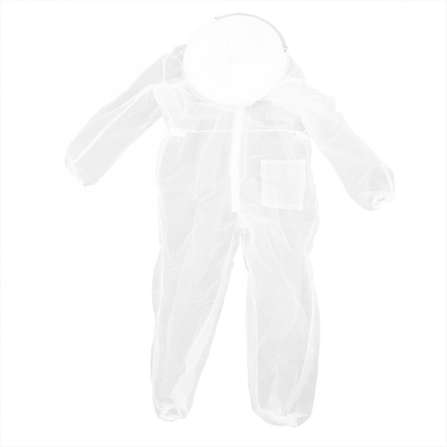 Beekeeper Anti Bee Biting Transparent One-Piece Nylon Mesh Beekeeping Suit Bee Clothing Supplies: XL